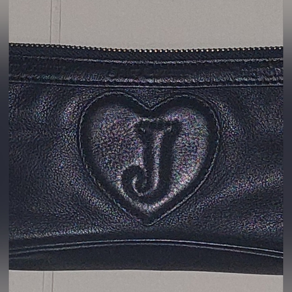 Juicy Couture Y2K VTG Mini Baguette Black Shoulder L Great Condition FREE SHIP - Picture 4 of 12
